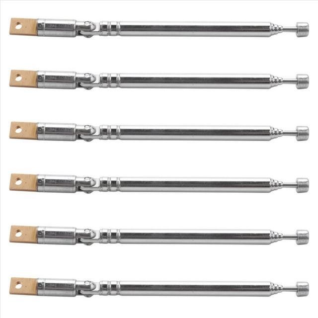6X Reemplazo 25.4cm 10 Pulgada 5 Secciones Antena Aerea Telescopica para Radio TV