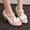 Pink, variant on Women's Bow Mary Jane Heels, Round Toe Chunky Heel Dress Shoes, Cute Color Block T-Strap Comfortable High Heel Shoes for Daily Wear