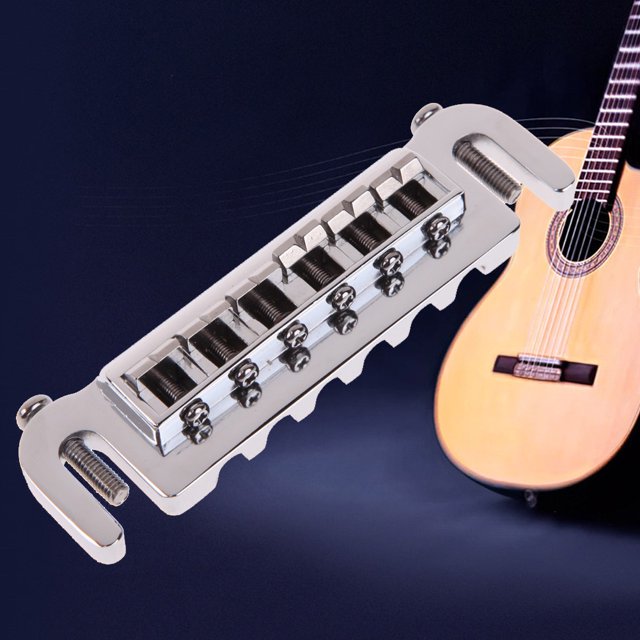 New Wraparound Bridge Tailpiece Studs Chrome Style para guitarra eléctrica LP