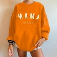 thumbnail image 1 of Qertyioot Chemises à Manches Longues pour Femmes, Mode Femmes Confortable Décontracté Pull Imprimé Lettre T-Shirt Col Rond Blouse Tops, 1 of 4