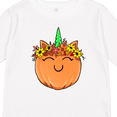thumbnail image 4 of Inktastic Pumpkin Unicorn for Halloween and Thanksgiving Boys or Girls Long Sleeve Toddler T-Shirt, 4 of 5