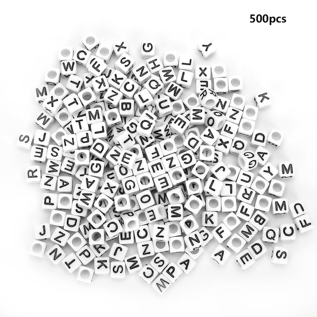 DIY Handmade Bead,500PCs Acrylic Beads Square Handmade Beaded Accessories Jewelry Accessories Performance Driven