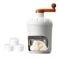 thumbnail image 1 of Máquina para Hacer Conos de Nieve Manual, Trituradora de Hielo para Conos de Nieve, Máquina para Hacer Hielo Raspado para el Hogar, con 3 Cajas de Batidos, 1 of 5
