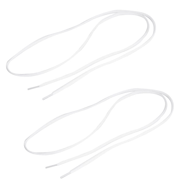 INSPIRE CHIC Pair Plastic Tip Round Shoelaces Shoes Laces Strings Cords 110cm Length