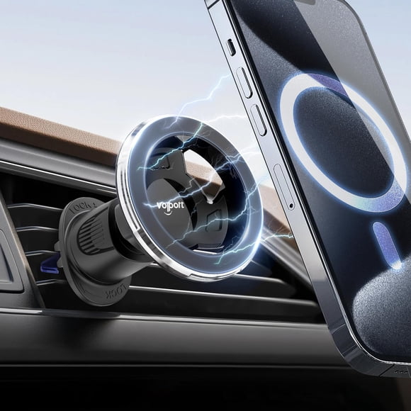 Soporte magnético para celular para auto Volport MagSafe para rejilla de ventilación