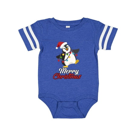 

Inktastic Merry Christmas Penguin Gift Baby Boy or Baby Girl Bodysuit