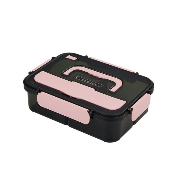 BinKFF Bento Boxes for Adults - 2000 ML Bento Lunch Box for Women Men With Cutlery Chopsticks and Spoon - Durable for On-the-Go Meal, BPA-Free and Food-Safe Materials