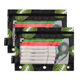 thumbnail image 2 of ALAZA 2 Pack Pencil Pouch Footballs Ball Pencil Case for 3 Ring Binder Clear Window Pencil Bag Organizers, 2 of 6