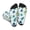 2 Black-2, variant on Cartoon Sea Creatures Print Crew Socks for Men and Women, Men's Soft Moisture-wicking Sock
