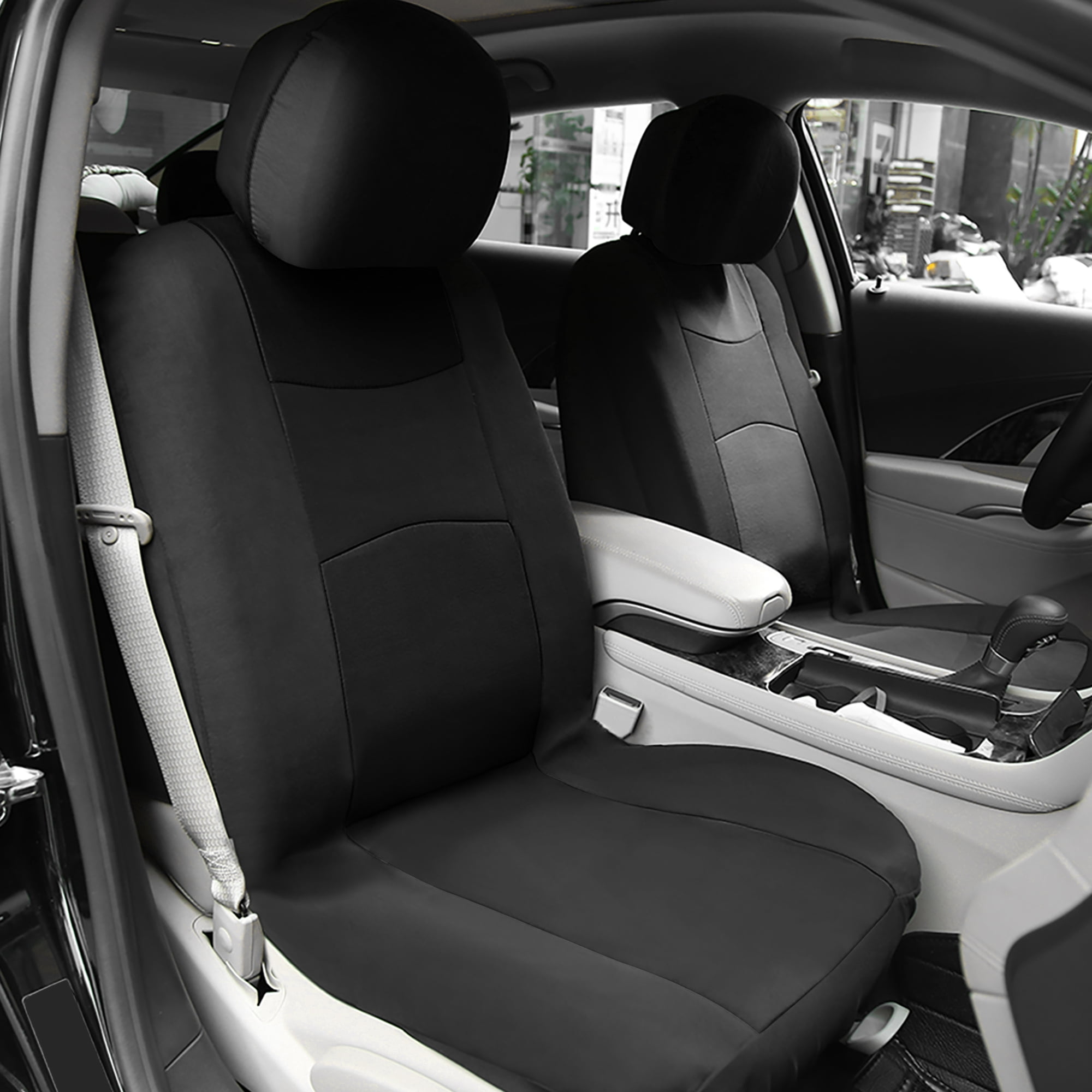 Unique Bargains Universal Fit Full Set Car Seat Cover Kit Flat Cloth Fabric Seat Protector