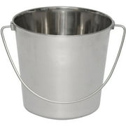 Angle View: Iconic Pet Heavy Duty Stainless Steel Pet Pail Bucket, 9 Qt