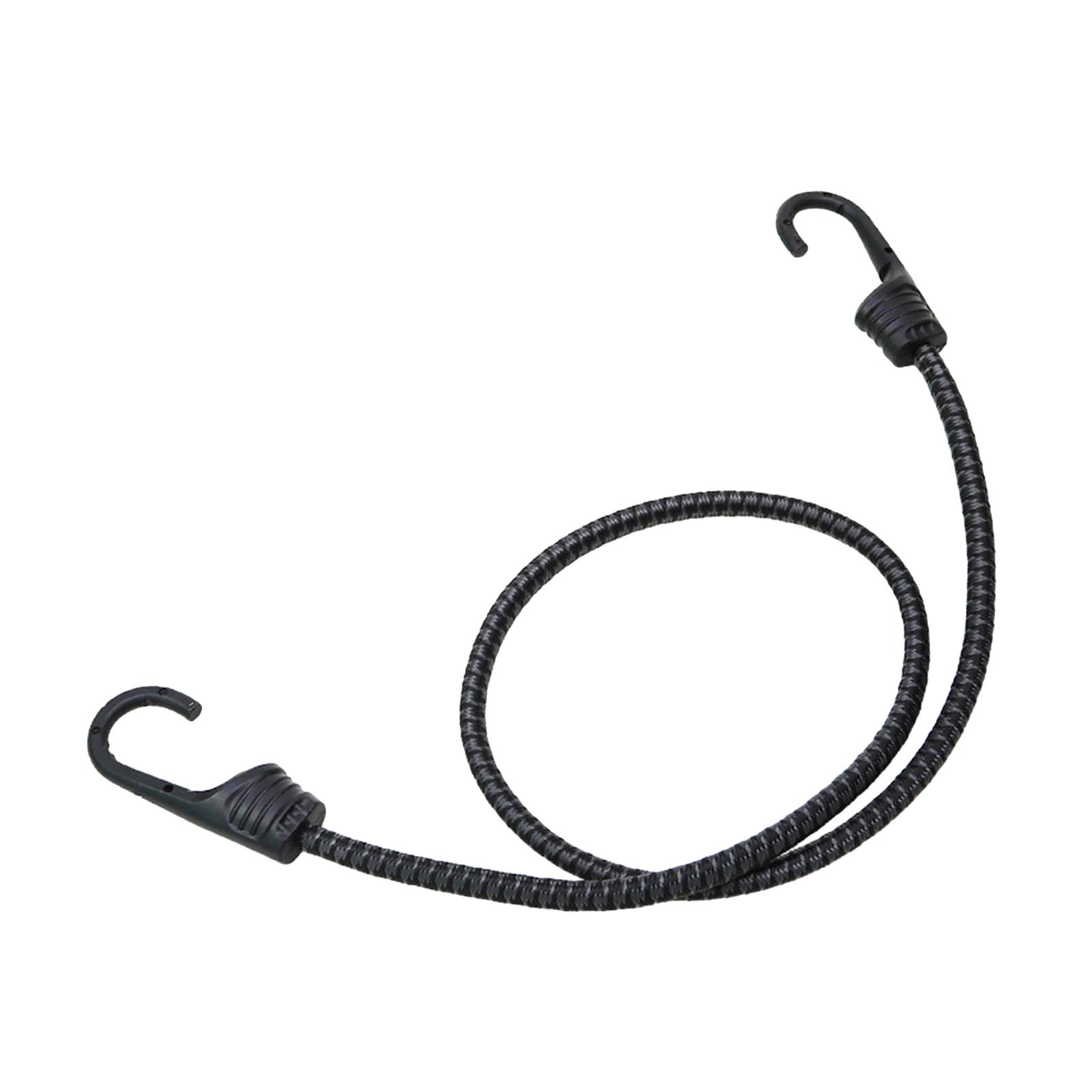 Baoblaze 5xBicycle Bungee Cord with Hooks Elastic Band Strap for Cycling Biking Outdoor Black Gray 90cm