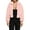 Pink, variant on FANCYINN Womens Teddy Cropped Faux Fur Jacket Furry Lapel Coat Zip Up With Pockets Warm Winter Pink L