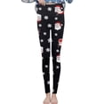 thumbnail image 4 of ICHUANYI Womens Christmas Printed Warm Tight Thick Plush Wool Waist Pants Trousers Leggings Winter Clearance, 4 of 5
