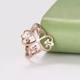 thumbnail image 2 of RSAMD Women Vintage Filigree Flower Finger Rings Stainless Steel Ring Wedding Jewelry-8-Rose Gold, 2 of 8