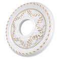 thumbnail image 1 of Mobutofu Accessoires de Plafonnier Plaque de Couverture Ronde Blanche avec Garniture Dorée Rénovations 1 Ensemble, 1 of 6