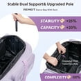 thumbnail image 6 of Dance Bag with Garment Rack, 28"Purple Wheeled Duffel Dance Bag with Rack Dance Costumes Rolling Garment Bags For Travel, Garment Duffle Bag For Dance Competition Travel Bag with Garment Rack, 6 of 9