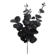 thumbnail image 2 of Black Artificial Flowers Black Eucalyptus Stems Decor | Black Eucalyptus Flowers Faux Eucalyptuses Leaves Branches for Halloween Home Farmhouse Party Table Centerpieces Decoration, 2 of 9