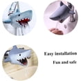 thumbnail image 3 of Soft Silicone Bath Spout Cover, Grey Shark Tub Faucet Protector for Toddler Kids Bathtub Safety and Bump Protection (K), 3 of 5