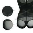 thumbnail image 4 of Unique Bargains Women Shapewear Tummy Control Full Bust Body Shaper Butt Lifter Thigh Slimmer Mesh Belt Black L, 4 of 7