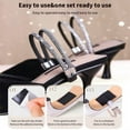 thumbnail image 4 of Ankle Holding Loose Anti-skid Bundle Laces Tie Straps Band Women Rhinestone Shoelaces Free Triangle Bundle High Heels Shoe Belt, 4 of 12