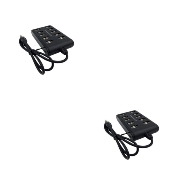 Hub USB 2.0 portátil Bearachild 10 en 1 Negro 2Conjunto