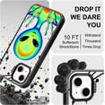 thumbnail image 6 of Case for iPhone 13 / iPhone 14, [10ft 4X Military-Grade Drop Protection] Durable & Shockproof Phone Case Cover Design for iPhone 13 / iPhone 14 - Alien Piece - Clear Black, 6 of 7