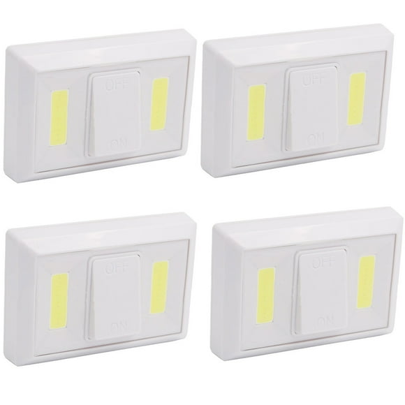 Battery Powered under Cabinet Lighting 4Pcs Cob Led Flashlight Work Light Magnetic Battery Inspection under Cabinet Clo Magnetic under Cabinet Lighting under Cabinet Lighting Battery