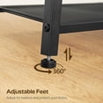 thumbnail image 5 of Shoe Bench, 3-Tier Shoe Rack, Entryway Bench with Storage and Cushion, for Hallway, Foyer, Bedroom, Black, 5 of 9