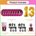 thumbnail image 2 of Boss Baby Africa Girl Birthday 13th Cups Party Supplies Plates Fans Decorations Cake Topper Decor, 2 of 6