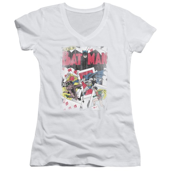 Dc - Number 11 Distressed - Juniors Cap Sleeve V-Neck Shirt - Small