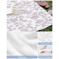 thumbnail image 6 of Spring Flower Beach Towels Oversized Super Absorbent, Vintage Farmhouse Light Purple Boho Leaf Lightweight Bath Towel Quick Dry Sets For Bathroom/Pool/Rv Camping/Beach Play/Gym Room/Picnic 35"x70", 6 of 8