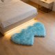 thumbnail image 4 of Heart Shape Fluffy Bathroom Rug Non-Slip Washable Carpet Mat for Bedroom Living Room Home Decor 1-Pack, 4 of 6