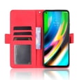 thumbnail image 3 of Case for Motorola MOTO G9 Plus Cover Adjustable Detachable Card Holder Magnetic closure Leather Wallet Case - Red, 3 of 5