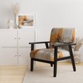 thumbnail image 2 of Designart "Orange Expressions II" Collages Abstraits Jaunes Chaise d'Appoint Rembourrée - Fauteuil Moderne pour Salon, 2 of 7