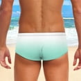 thumbnail image 4 of kamemir Mens Bikini Mens Summer Stretch Swimming Briefs 3D Printed Elastic Band(Mint Green,XXL), 4 of 5