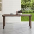 thumbnail image 2 of Outdoor Dining Table - Patio Table with Umbrella Hole - Modern Wicker Table - Durable Lawn Table - 67.5" Wide, 2 of 6