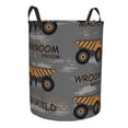 thumbnail image 2 of Bingfone Construction Machines Waterproof Foldable Laundry Hamper Bucket With Handles For Storage Bin,Clothes Hamper (Small), 2 of 8