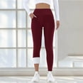 thumbnail image 7 of Maqroz Womens Leggings Thermal Fleece Lined High Waist Winter Warm Thick Stretch Active Workout Pants with Pockets, 7 of 7