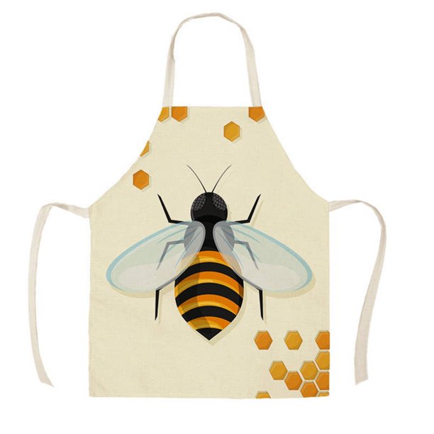 Delantal sin mangas de lino estampado para fiestas Delantal de cocina sin mangas resistente al aceite y las manchas