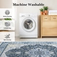 thumbnail image 4 of CHITOOMA 5'x7' Area Rugs for Living Room, Boho Machine Washable Stain Resistant Non-Shed Carpet, Floral Area Rug with Non-Slip Backing for Bedroom, Dining Room, Dorm, Office, 4 of 8