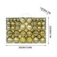 thumbnail image 2 of FELTREE 100PCS Christmas Ball Ornaments Christmas Tree Decoration Holiday Multiple Styles Ornaments for Christmas Trees Party Ball Decoration, 2 of 5