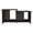 Brown + Freestanding + Desk + Particle Board + Particle Board, variant on Modern Coffee Table with Hairpin Legs and Two Shelves for Small Living Room, Espresso Brown Rectangular Particle Board Table, 39.8W x 17.7D x 17.7H