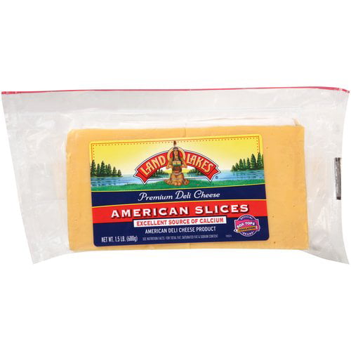 Land O Lakes Premium American White Cheese Slices, 72 ...