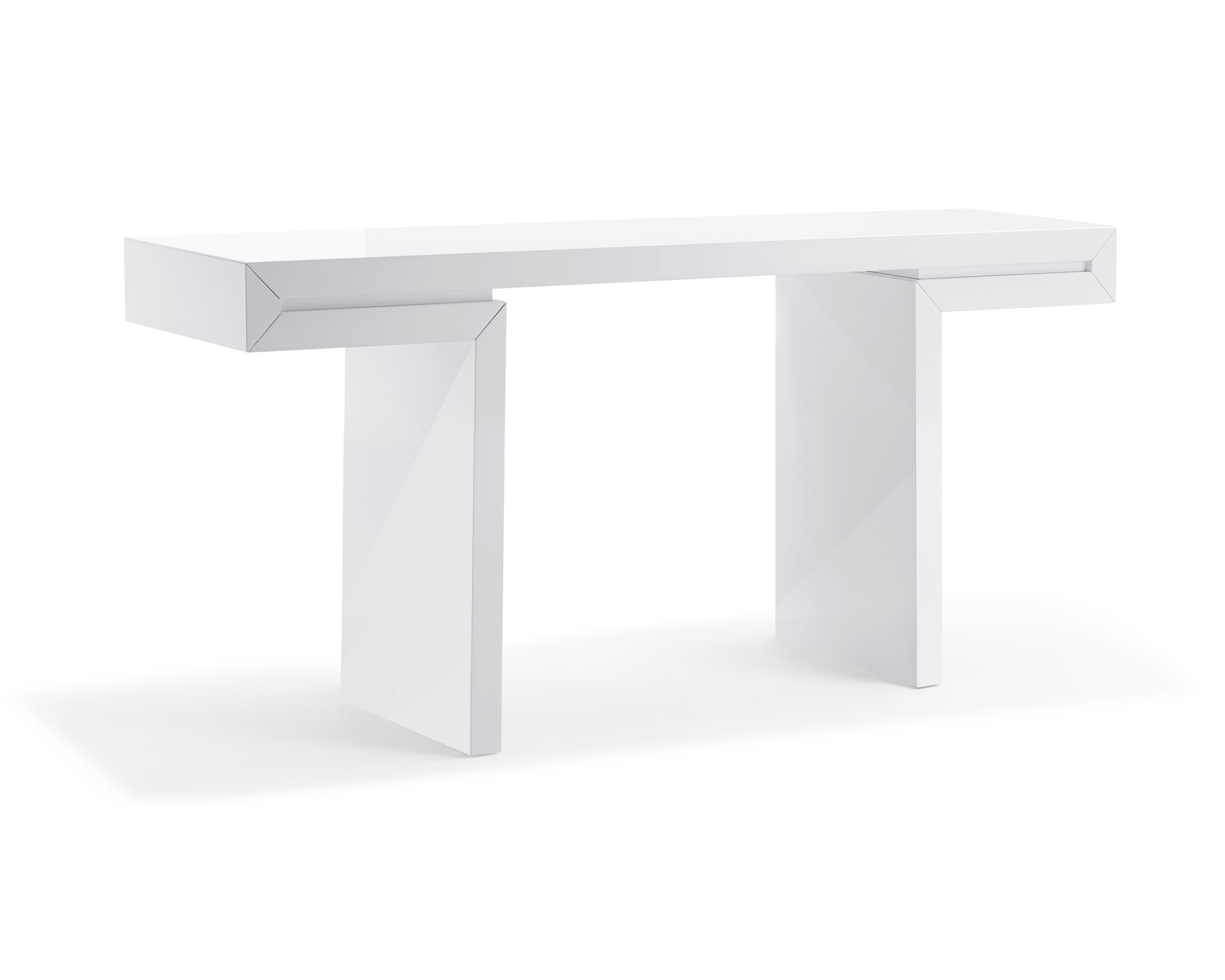 console table gloss white