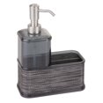 thumbnail image 7 of mDesign Plastic Kitchen Soap Dispenser Pump/Sponge Holder Caddy, Dark Gray/Black, 7 of 7