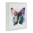 thumbnail image 4 of Stupell Industries Modern Splash Butterfly Animals & Insects Painting White Framed Art Print Wall Art, 24 x 24, 4 of 10