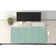 thumbnail image 2 of Floral Computer Mouse Pad, Abstract Motifs Inspired by Rural Woodland Nature Modern Foliage Design, Rectangle Non-Slip Rubber Mousepad X-Large, 35" x 15", Turquoise and Cream, by Ambesonne, 2 of 2