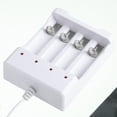 thumbnail image 1 of Chargeur de Pile USB 4 Slots AAA; Station de Charge Rechargeable avec Protection contre les Courts-Circuits, 1 of 9