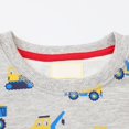 thumbnail image 4 of Chandails pour Tout-Petits Garçons en Coton à Imprimé, Manches Longues, Chandail à Col Rond, Hauts, T-Shirts, Gris, 6T, 4 of 4